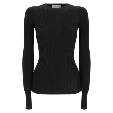 Sportmax - Stickade Tröjor & Koftor - Svart - Dam - Storlek: L, Dam, Storlek: L