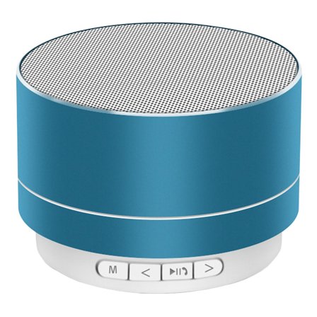 Rund Mini Bluetooth Högtalare Blå