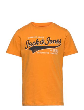 Jjelogo Tee Ss O-Neck 2Col 21/22 Jr T-shirt Orange Jack & J S