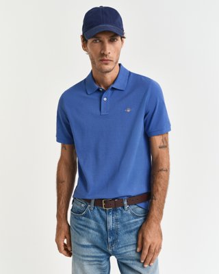 GANT - Klassisk piquéskjorte i regular fit til herre rich blue