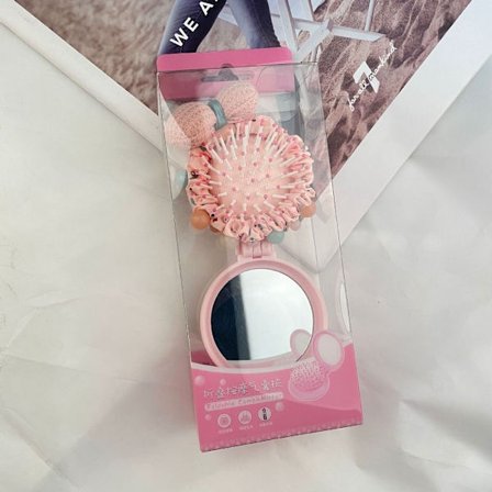 Folde Spejl Kam Hår Kam Med Folde Spejl PINK