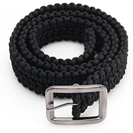 550lbs Paracord Survival Belt Utility Belt Double Cobra Solid Ste