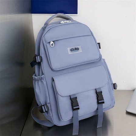 Skolesekk for kvinner, skolesekk for videregående elever, enkel ryggsekk med stor kapasitet, college-ryggsekk for videregående elever, casual ryggsekk