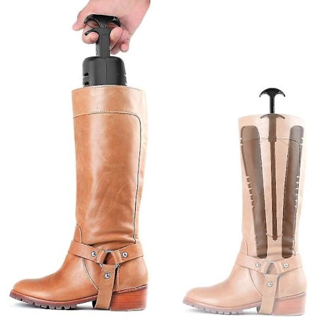 Støvle Læglæggere 1 Par Plastik Skotræ Skotræer Støvleudvider med Håndtag