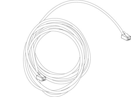 Frico SIRECC603 Modularkabel 3 meter, Anslutningsdon & kablar
