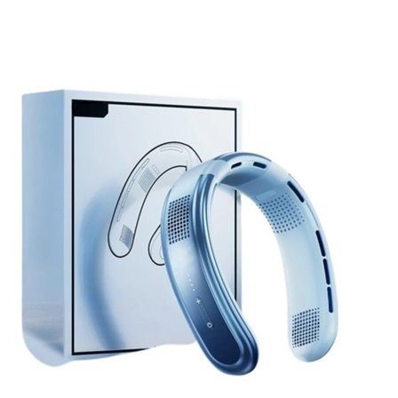 Bärbar hals fläkt 10000mAh uppladdningsbar fläkt mini 3-hastigheter stor vind utomhus tyst elektrisk fläkt