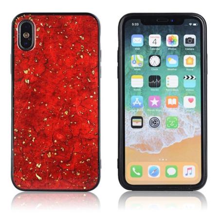 iPhone XS epoxylakeret etui - Rød Red