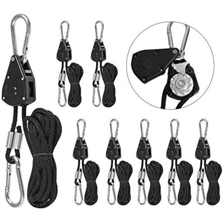 Rebskratspændestropper 8 stk., 1/8" Justerbar Heavy Duty Rebskratspændestrop