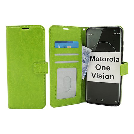 Crazy Horse Wallet Motorola One Vision