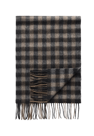 John Henric Wool Small Check Winter Scarf Halsdukar & scarves Herr Flerfärgad ONESIZE