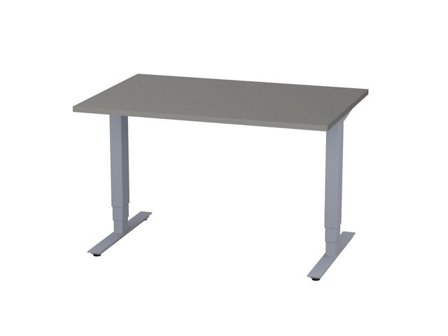 deNord Design Bord höj/sänk Pro 1200x800 grå/silver - Lyreco - Kontorsmöbler och inredning - Bord och hurtsar - Skrivbord - Höj/sänkbar