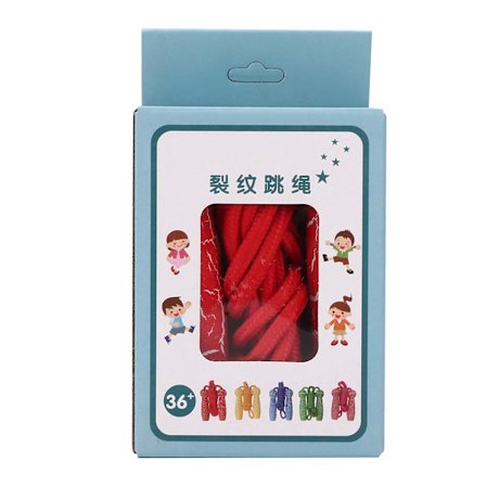 Justerbart hoppetau i tre for barn, studenter og voksne, treningsleke, rød