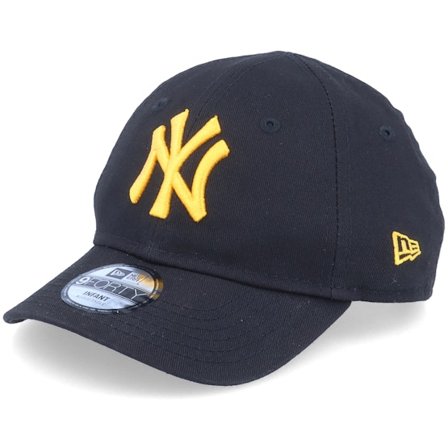 New Era - MLB Black adjustable Czapka Z Daszkiem - Kids New York Yankees Infant League Essential 9FORTY Black/Gold Adjustable @ Hatstore