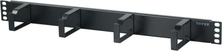 TOTEN 19" kableringspanel 1U, 4 fästen