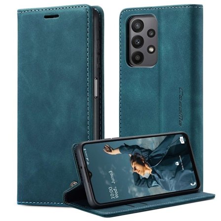 CaseMe Samsung Galaxy A23 vintage etui - Blå