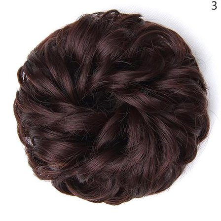 Syntetisk hårbolle Parykk Hestehale hårforlengelse Scrunchie Elasti