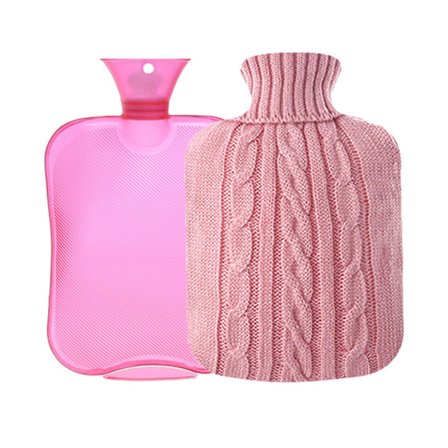 Fashy varmtvannsflaske varmtvannsflaske 2L sengeflaske premium varmtvannsflaske