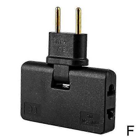 Roterande Kontakt EU-Omvandlare En I Tre 180 Graders Förlängningskontakt Grenuttag Mini Slim Trådlös Uttagsadapter Lätt Bekväm
