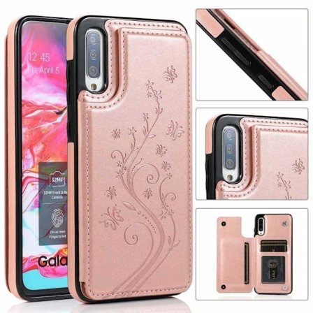 Samsung A70 iskunkestävä kansikorttipidike 3-POCKET Flippr V2