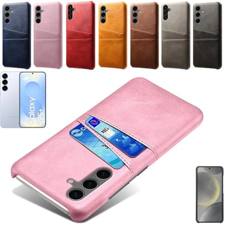 Samsung Galaxy S25 Plus skal 2 kort fack rosa -