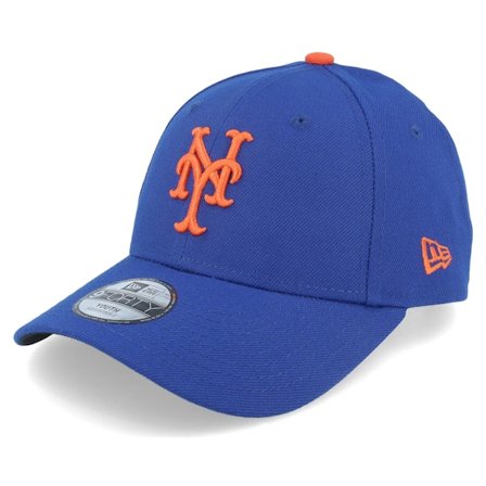 New Era - MLB Blauw adjustable Cap - Kids New York Mets Jr The League Royal/Orange Adjustable @ Hatstore