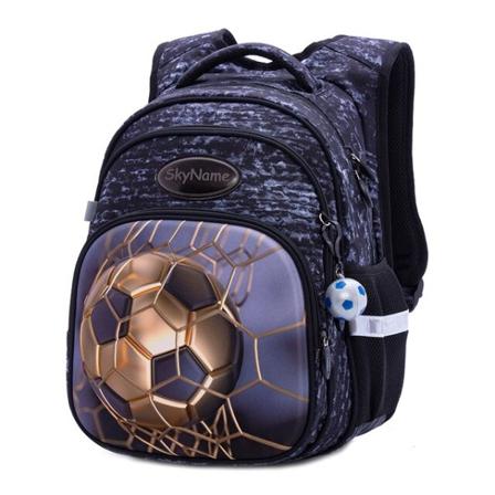 Ny tecknad 3D fotboll Barn skolväska Ortopediska grundskoleryggsäckar för barn Reflekterande klass 1-3-4 Stor bokväska Pack style 4