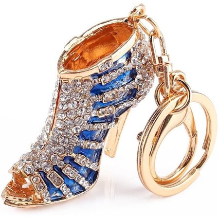 Telefon Bilväska Nyckelring Charm Present - Perfekt för kvinnor Damer Flickor Nyckel Bling Rosa Sko Modedekoration - on stock