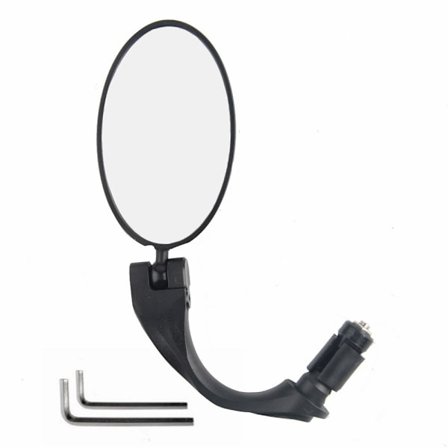 Justerbart 360° roterbart sikkerhed HD konveks cykel bakspejl - Lang enkelt Opp (enkelt pakke)