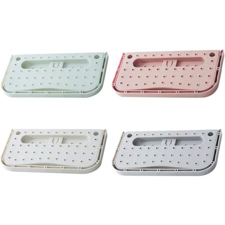 Sæt med 4 sammenklappelige vægmonterede skohylder