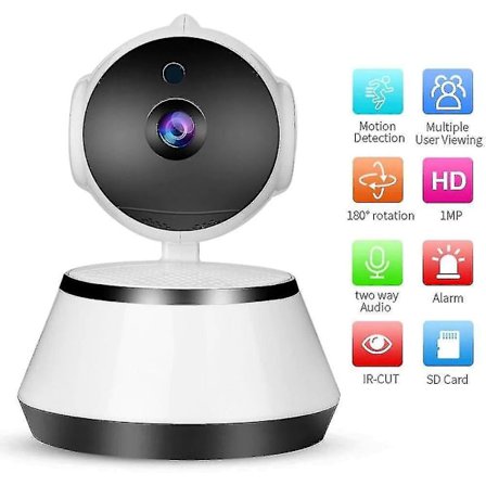 Mini IP-kamera Wifi Trådløst Sikkerhetsovervåkingskamera Nattsyn IR-kameraer