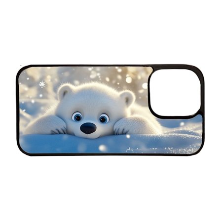 Söt Tecknad Isbjörn iPhone 12 Pro Max Mobiltelefon Skal