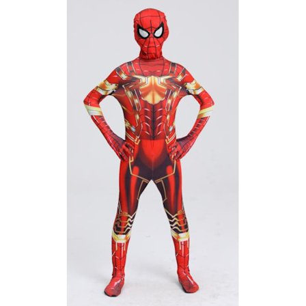 Mub- Multiple 6Y 11Y PS Game Black Gold Kid Superhero Costumes Spiderman Far from Home Halloween Clothes Spider man Costume