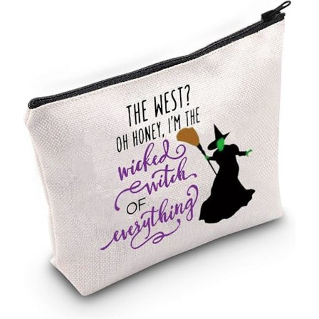 Elaka Häxan av Allt Kosmetisk Sminkväska Häxa Skurkar Fans Gåva Jag Är Den Elaka Häxan av Allt Sminkväska med Dragkedja för Vän Familj,