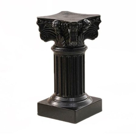 1 stk. Romersk søyle statue sokkel SVART SVART
