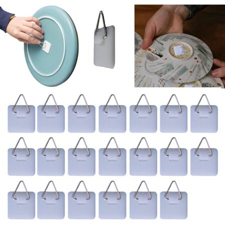 Bildramshängare Utan Att Borra, 20st Självhäftande Ramhängare för Väggmontering Kan Användas för Att Hänga Upp Tallrikar, Fotoramar, Väggmålningar, A