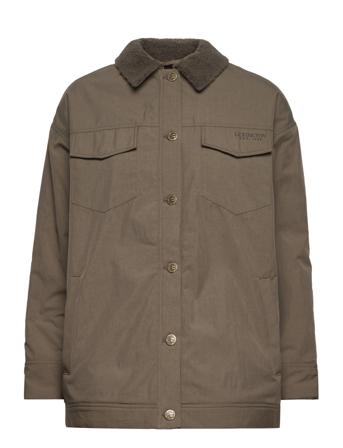 Louise Sherpa Jacket Overshirts Ruskea Lexington Clothing
