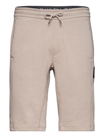 Monogram Badge Waffle Hwk Short Beige Calvin Klein Jeans