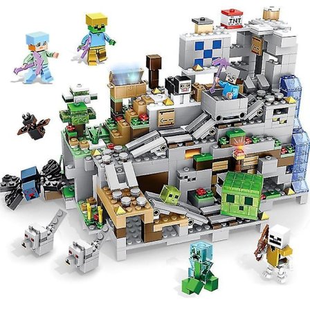 Building Blocks The Small Mountain Cave Model Bricks Sets Gifts Toys For Children Kids Boys Girls