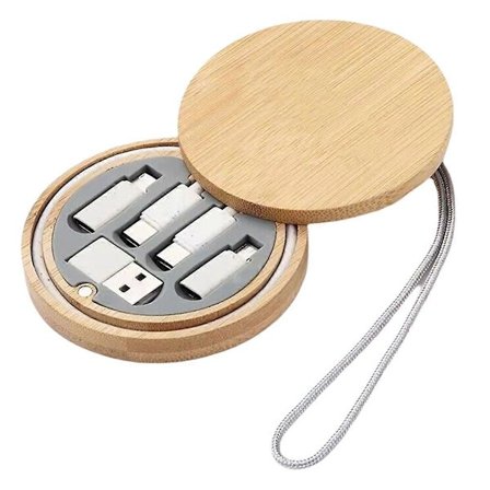 65W Multi USB Adapter Kit, Rejseetui med Hurtig Opladningskabel Kit