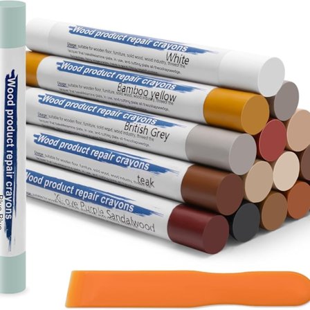 Trävaxfyllningspenna, 16 färger, lämplig för trämöbler, repor, hålreparationsverktyg