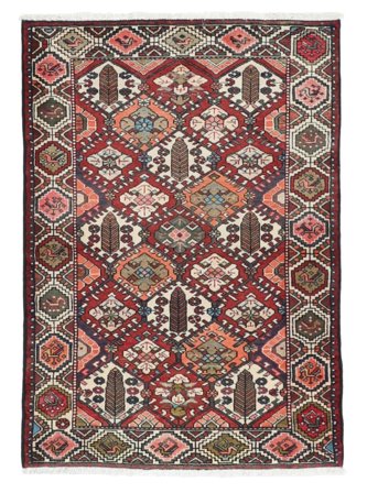 108X152 Tapis D'orient Bakhtiar Rouge Foncé/Marron (Laine, )