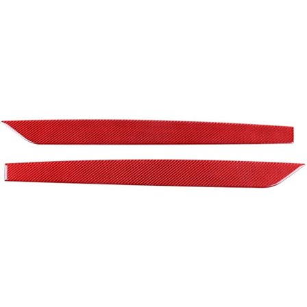 Bildemyk fiber sentral kontroll gir side trim panel deksel trim klistremerker for Z4 G29 2017-2020 rød