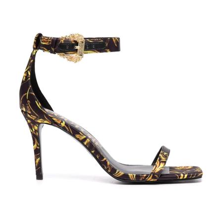 Versace Jeans Couture, Sandals Zwart, Dames, Maat:39 EU