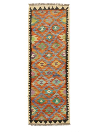 74X201 Tapis D'orient Kilim Afghan Old Style De Couloir (Laine, Afghanistan)