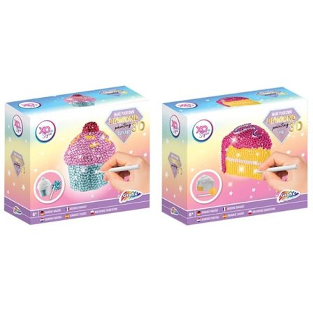 Timanttimaalaus cupcake tai piirakka