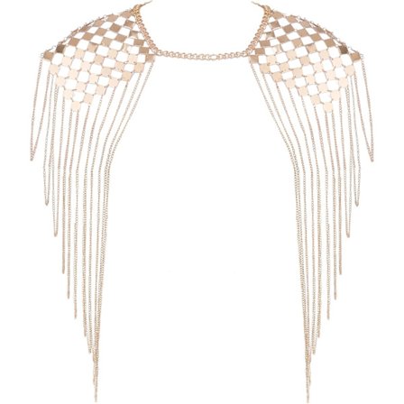 Sele Body Chain Link Epaulet Axelkedja Halsband