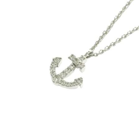 Tiffany & Co. Pre-owned, Pre-owned White Gold necklaces Grijs, Dames, Maat:ONE Size