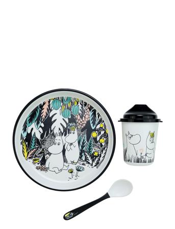 Moomin Jungle, Giftbox, 3-Pcs Home Meal Time Dinner Sets Multi/patterned Rätt Start