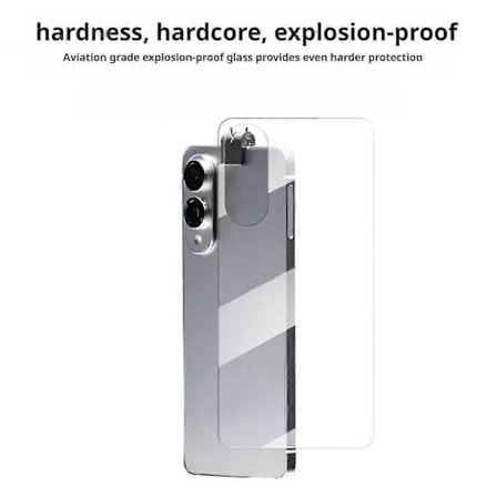 Slankt herdet glass bakdeksel støtsikkert etui for Samsung S25 Ultra Edge