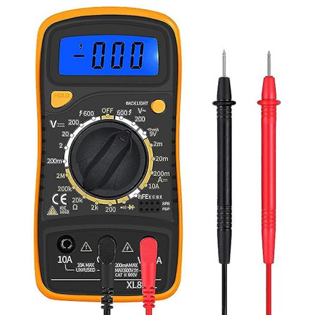 Digital Multimeter Voltmeter Testare Multi Meter Bakgrundsbelysning LCD Mätverktyg Elektronisk Test Mete